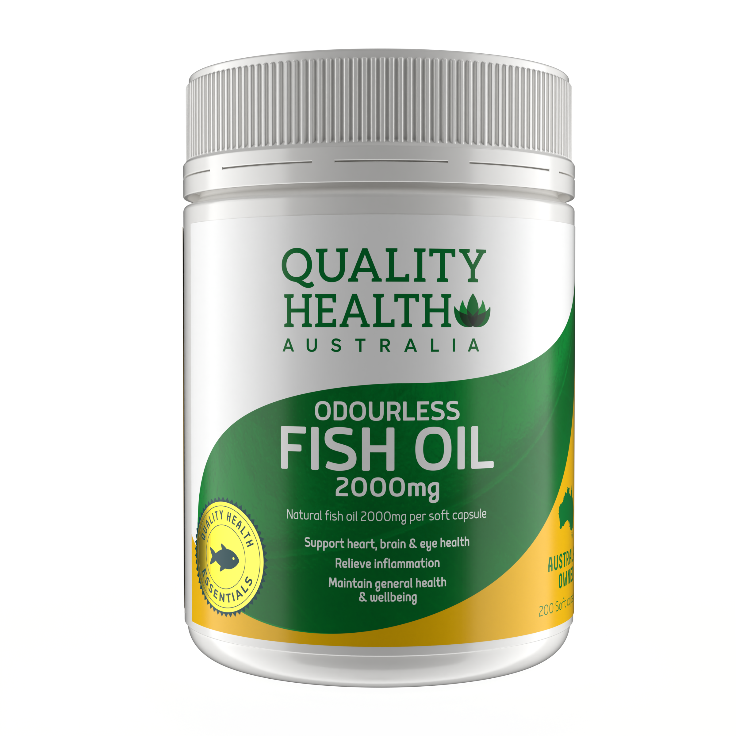 Quality Health Australia Odourless Fish Oil 2000mg 200s