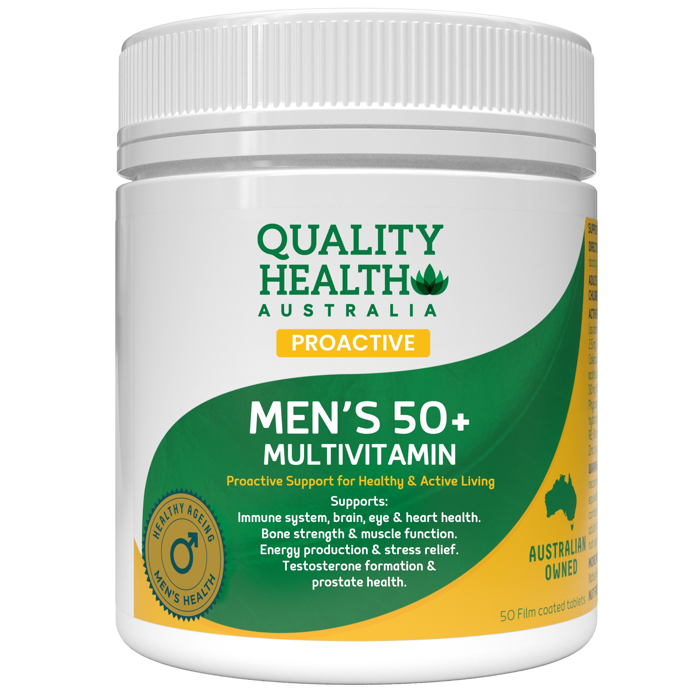 QUALITY HEALTH PROACTIVE MEN'S 50+ MULTI 50s